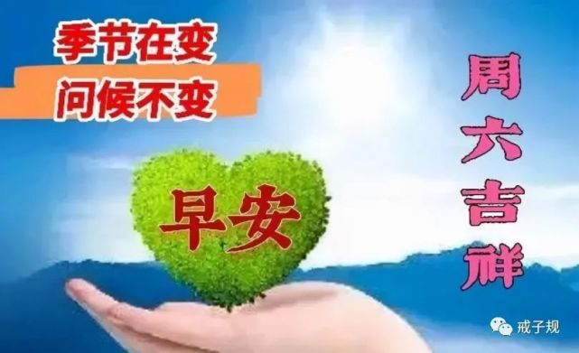 沒有煩惱;適量運動,健康就好;珍惜緣份,快樂到老;注意天氣,保重身體