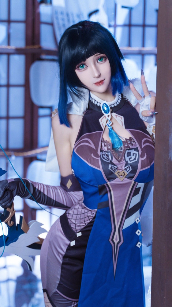 cos:原神夜兰cos正片@奶狮