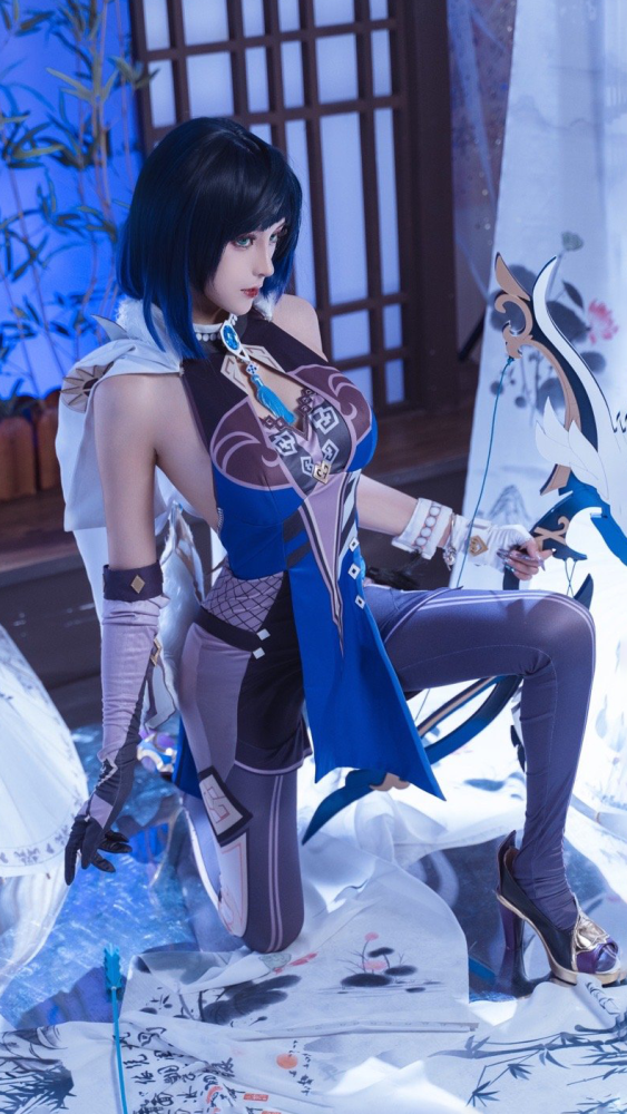 cos:原神夜兰cos正片@奶狮