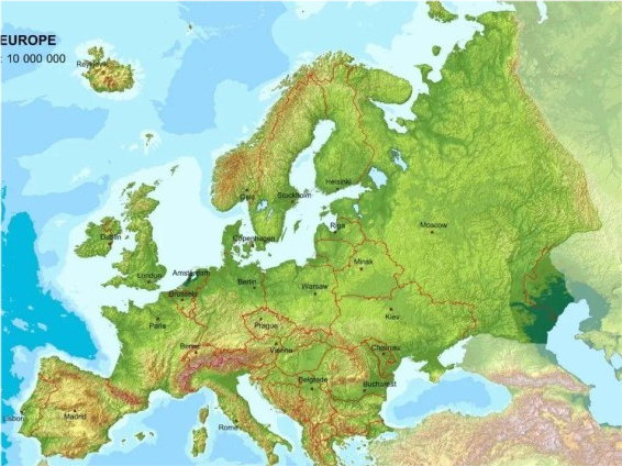 俄罗斯欧洲地区地图图片