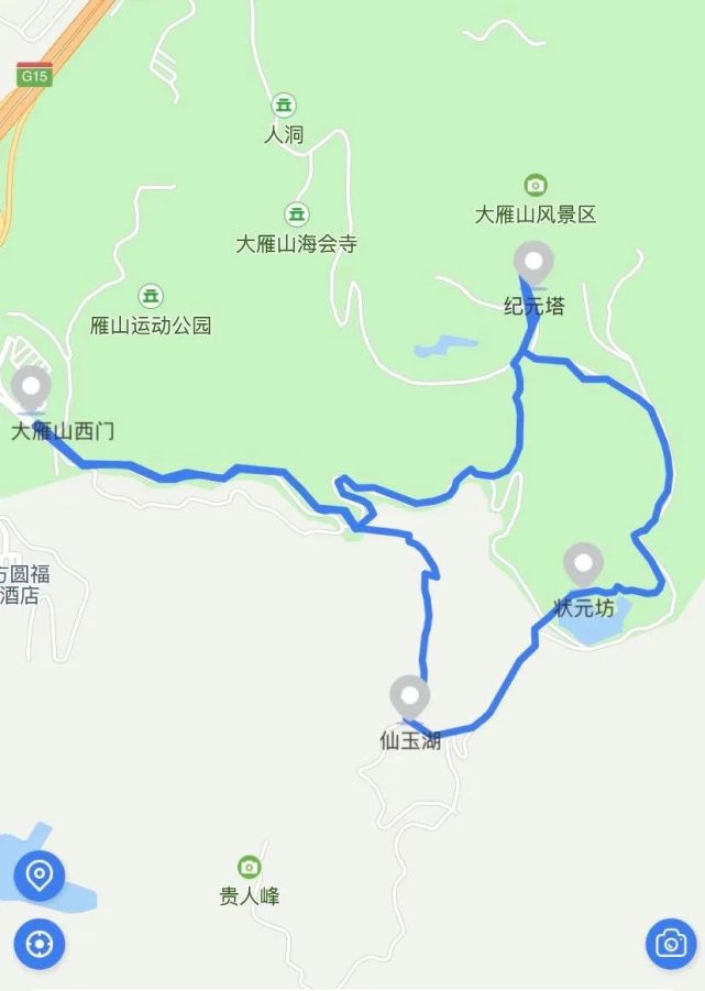 你将在路途中欣赏到这些美景雁鸣池鹤山公园选择"鹤山公园"路线需要