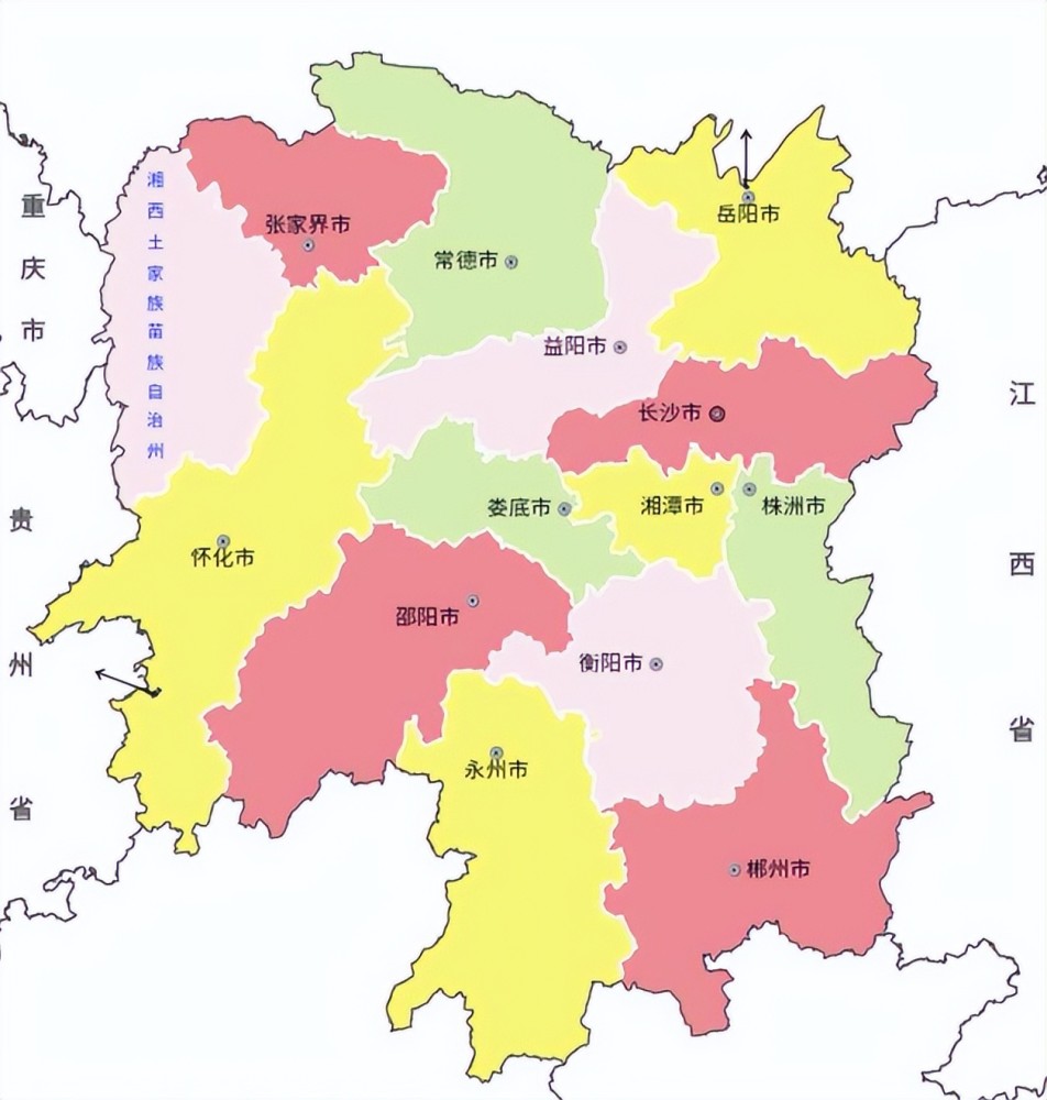 湖南省地图全图高清晰图片