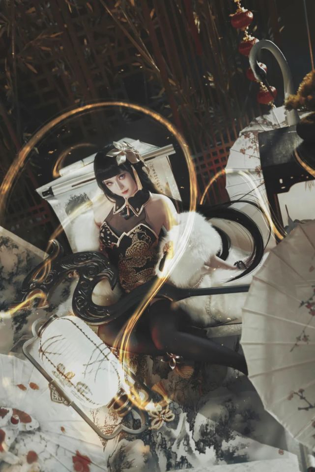 cos:决战平安京 青行灯 "灯下倩影,墨袍轻裘绮梦怪谈,娓娓道来.