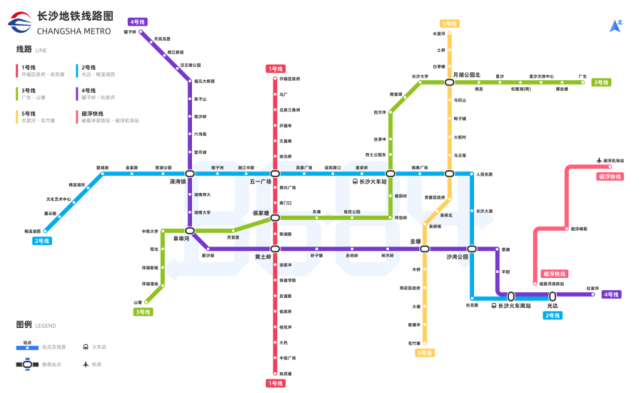 長沙地鐵線路圖2022年最新版高清長沙地鐵線路圖