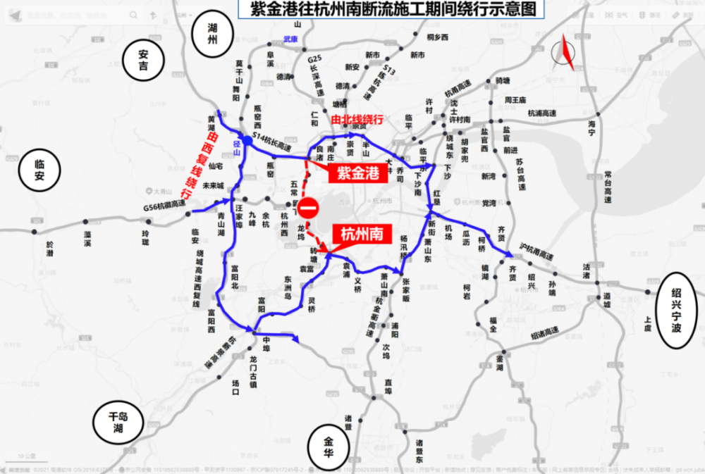 到达性车辆到达性货车:可选择由杭长高速—杭州绕城西复线高速—中埠