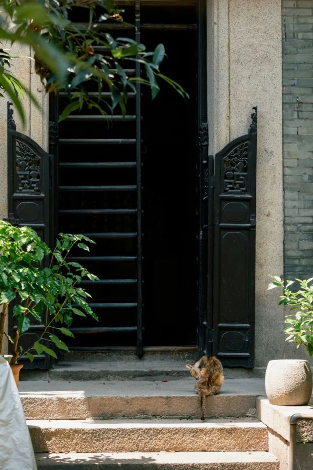 除去传统风貌的西关大屋,耀华大街更多的是这种西关大屋门面,青砖石脚