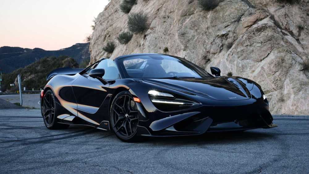 剪刀门敞篷大超跑2022款迈凯伦765ltspider大量实拍图发布