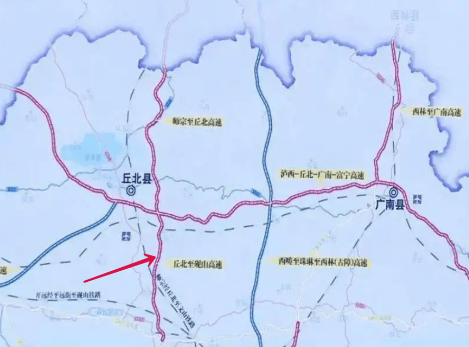 项目的建成后,丘北将结束没有高速公路的历史,将成为打通文山州中部