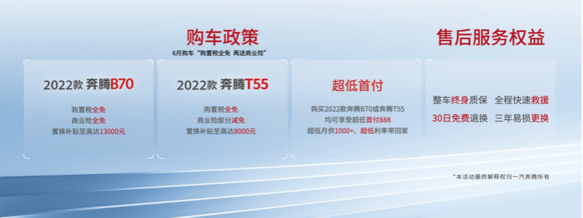 朱亚文力荐“闪耀”长春一汽奔腾2022款B70及T55北区上市