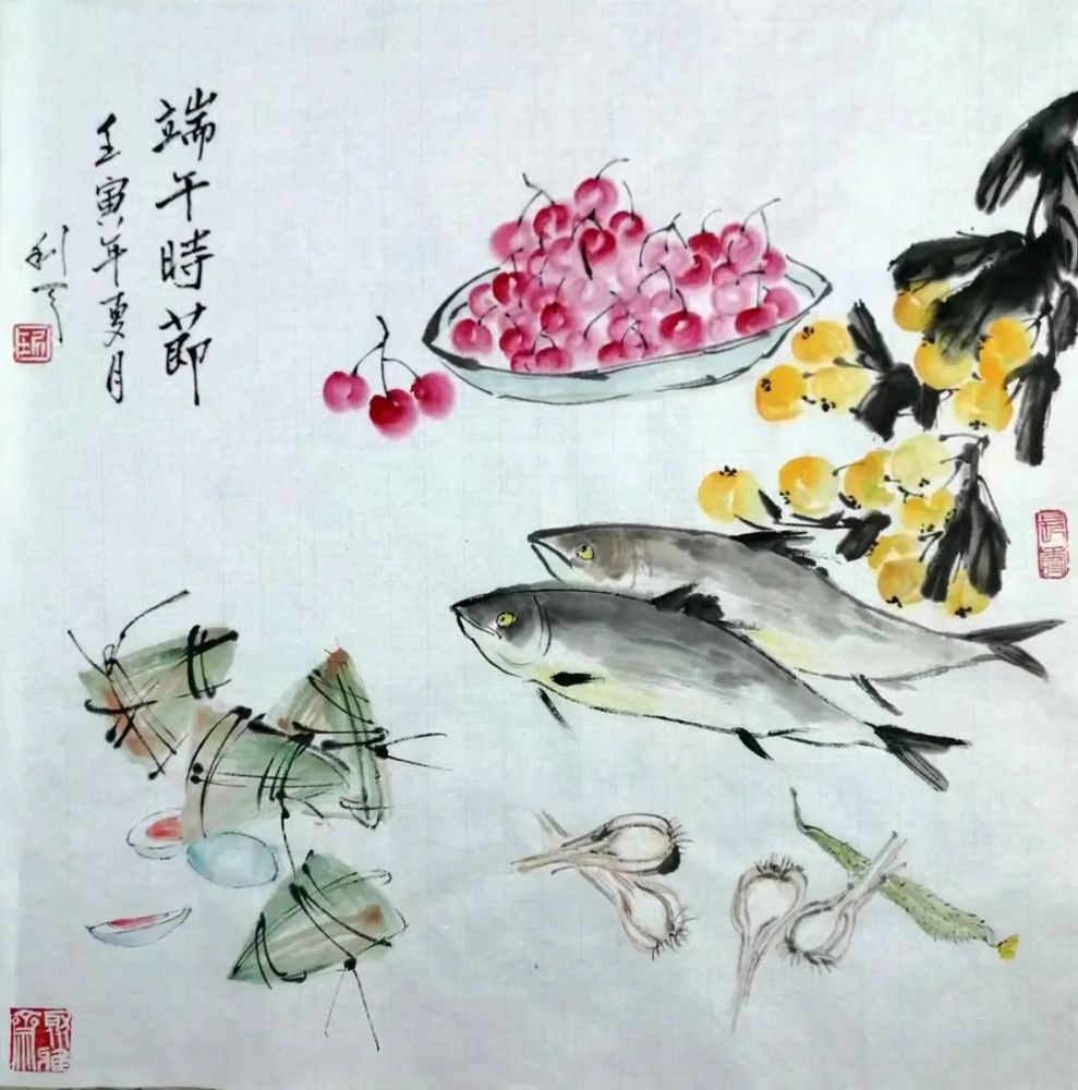 粽香墨韵"画"重午——唐山劳动日报社书画院端午节书画展_腾讯新闻