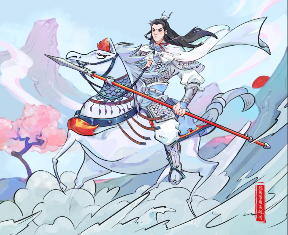 michael钱儿频道超级隋唐英雄传插画设计