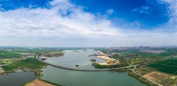 盐城阜宁金沙湖就这样美下去