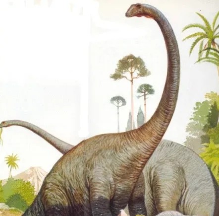 动物世界身体极长的食草性恐龙梁龙