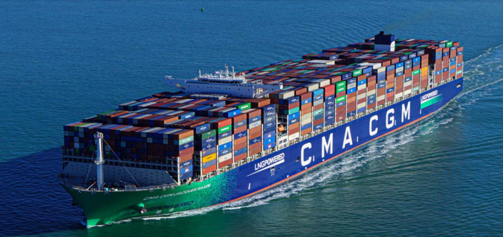 达飞第一季度净利72亿美元增长2429订购6艘甲醇双燃料集装箱船