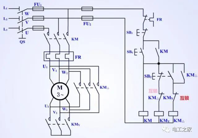 交流接觸器互鎖哪根線起互鎖作用