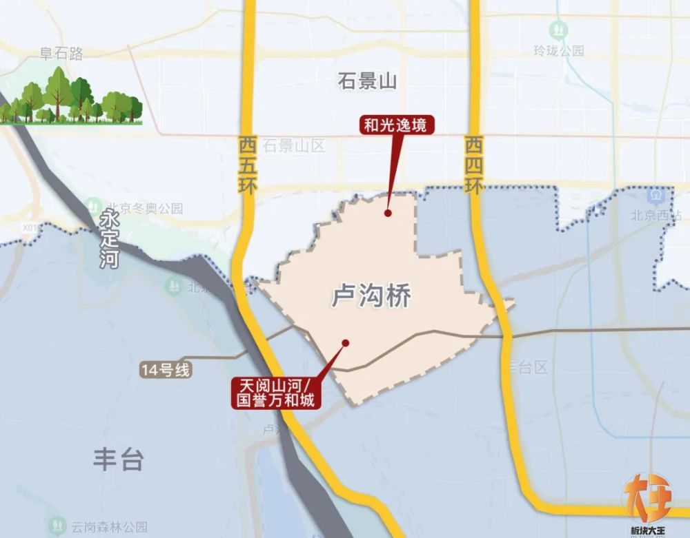 卢沟桥街道地图图片