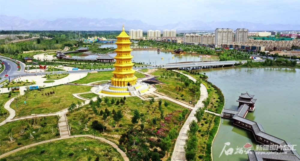 走进县城看发展丨库车市新地标一泓碧水穿城过生态宜居入画来