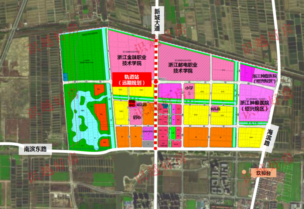 沥海中心规划来了医院学校轨道站