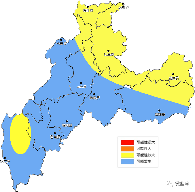 云南昭通市盐津县地图图片