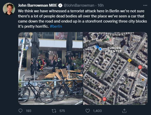 德国一男子驾车闯入柏林闹市冲撞人群，致1死17伤英语机构办学资质