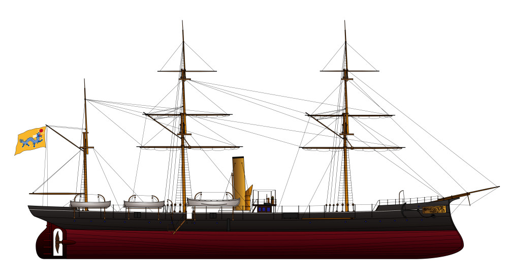 第二十一号轮船"超武",炮舰.