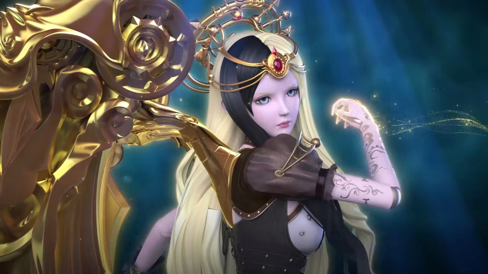 叶罗丽女王搬石头砸脚白光莹没有责怪庞尊庞尊仙力彻底恢复