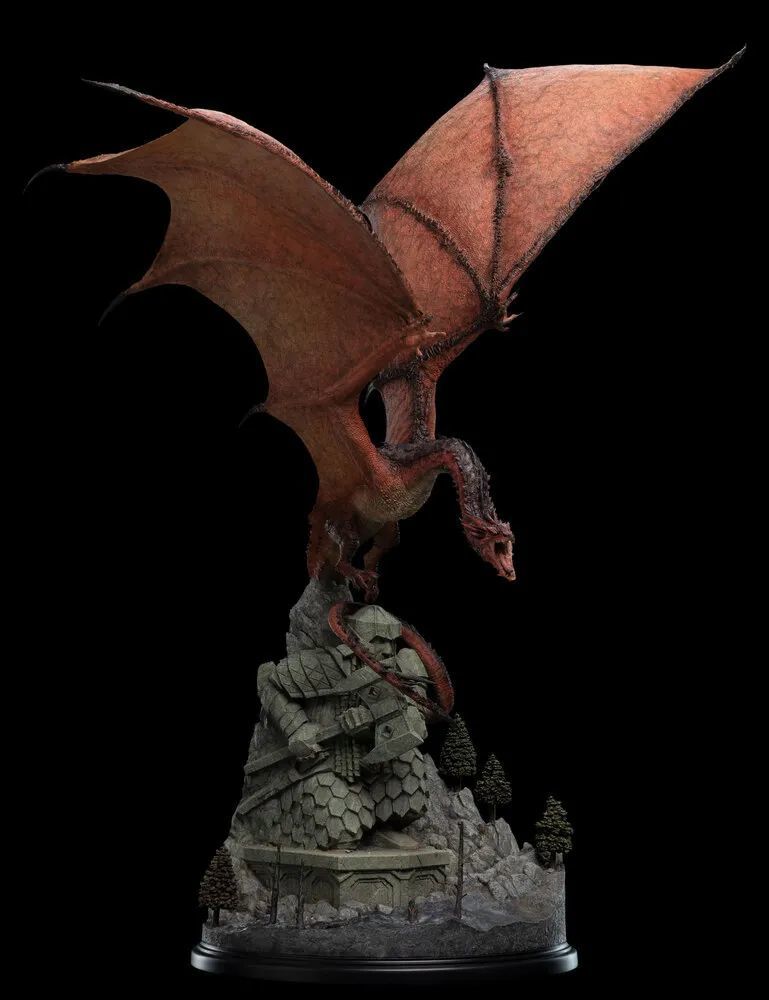 weta霍比特人火龙史矛革smaugthefiredrake1100比例场景雕像