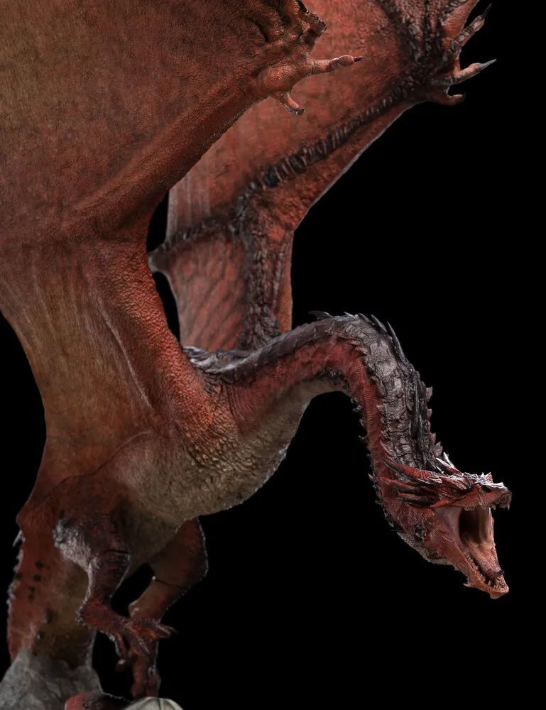 weta霍比特人火龙史矛革smaugthefiredrake1100比例场景雕像