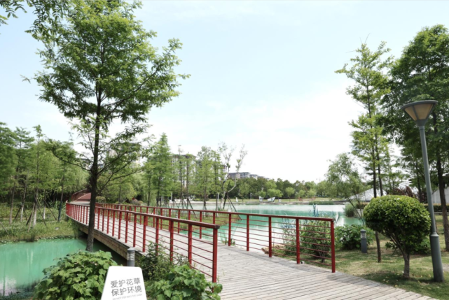 環伺,武漢首個10萬方航空主題溼地公園——香虹藝術公園就在項目隔壁