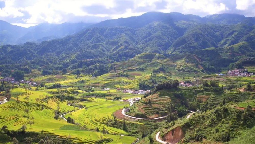 铺开青山隐隐 雾霭朦胧沿着建水县普雄乡蜿蜒的盘山公路一路向前初夏