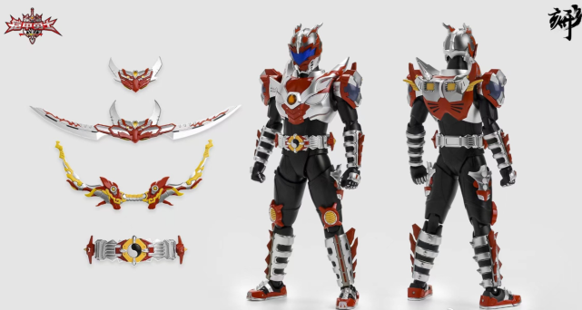 铠甲勇士炎龙侠可动手办完成品官图公开 武器配件做得太小了