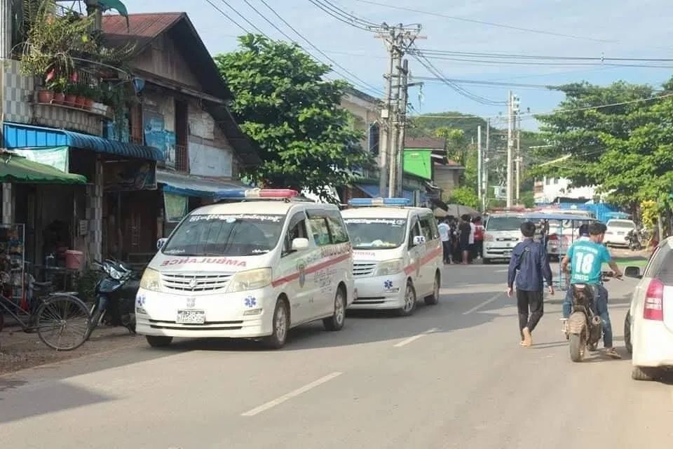 通往缅甸仰光的一条公路检查站戒备升级，来往旅客、货车多次被查参加展览会的对话