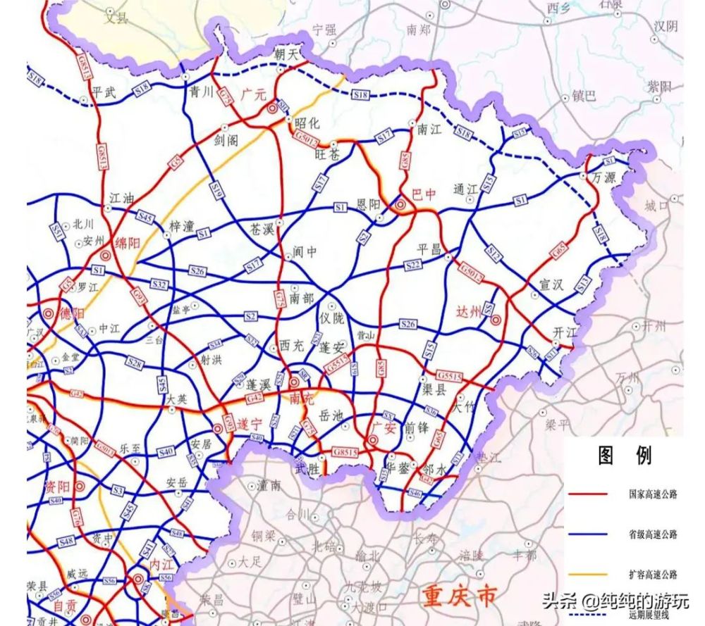 四川省規劃中經宣漢,開江,大竹與鄰水縣連接至重慶市的高速公路_騰訊