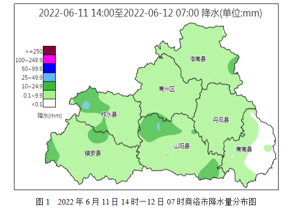 商洛雨情通报来了!最大降水量出现在柞水县营盘镇