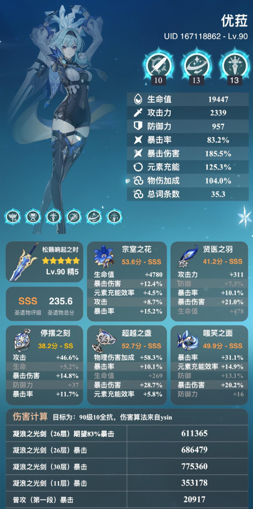 原神神中神面板的优菈出现了这杯子不是ace就离谱