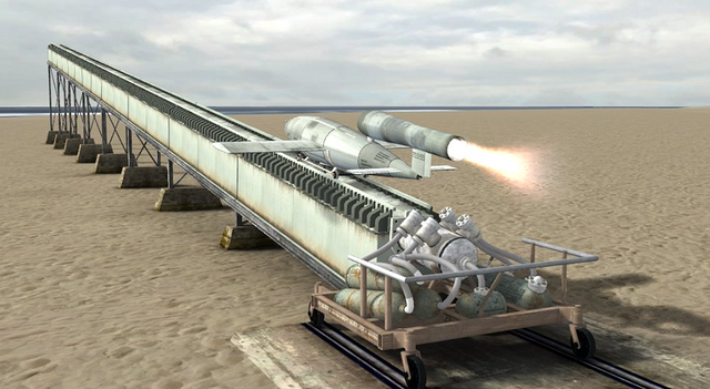 现代航母的蒸汽弹射器是抄袭的二战德国v1导弹发射架