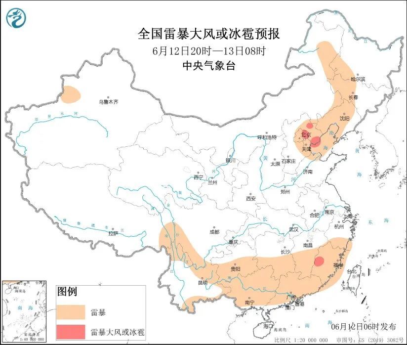 雷电黄警！今晚至明天仍有雷阵雨，下周最高气温达34℃！