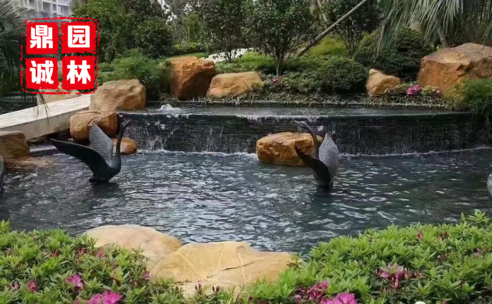 黄蜡石景观设计打造 小型黄蜡石组合设计假山造型石 腾讯新闻