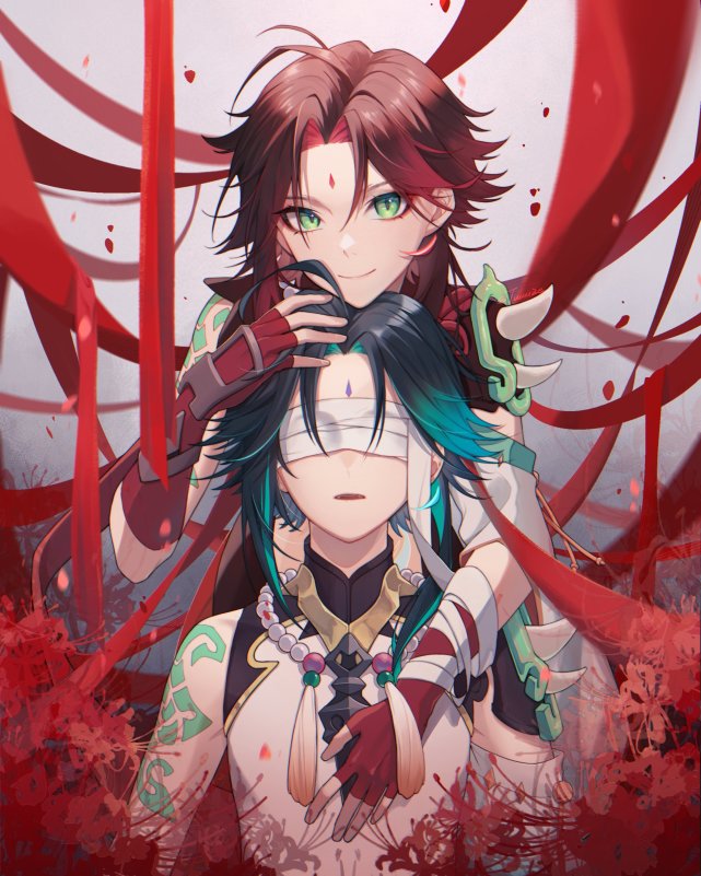 原神玩家画了一张正在被业障折磨的魈图,很丑但是点赞量很高!