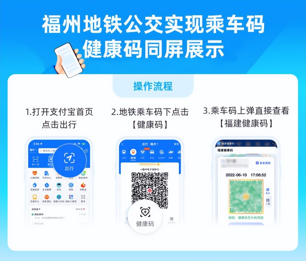 健康码乘车码同屏展示福州市民乘车更方便了
