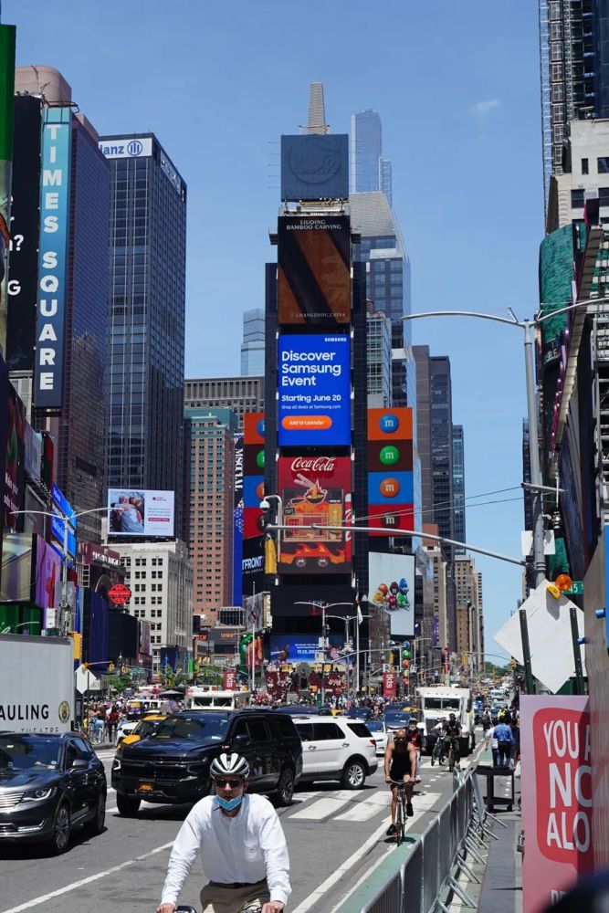 常州留青竹刻亮相美国纽约时代广场