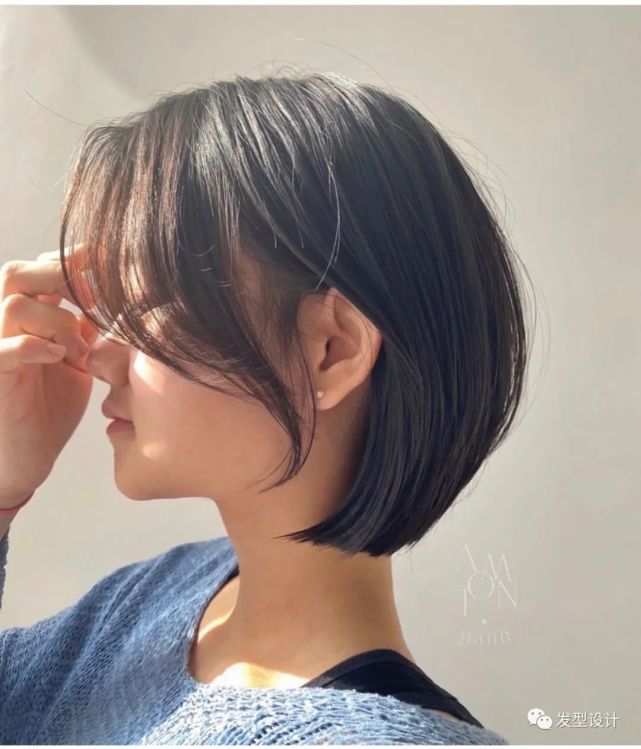 夏季又a又甜又超性感的齐下巴内包短发,温柔灵动