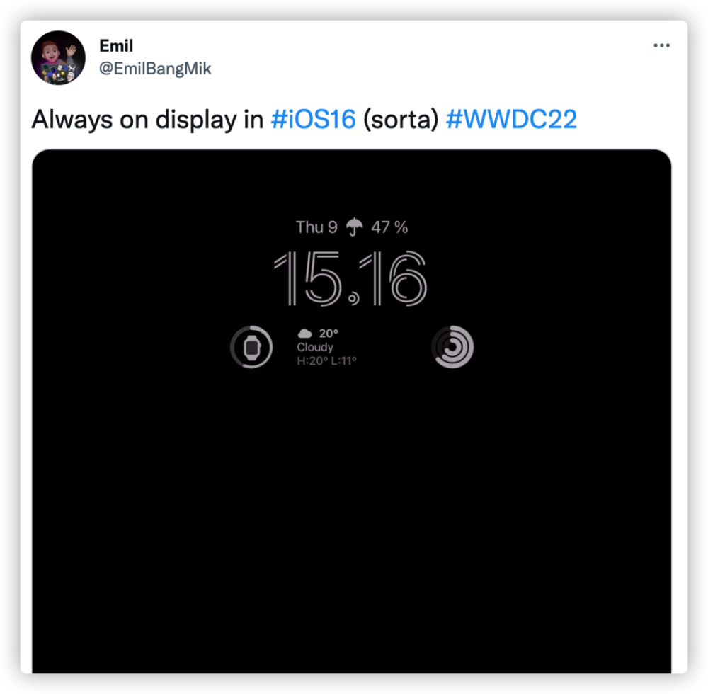 iPhone 息屏显示来了，随 iOS 16 登场