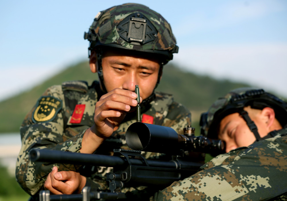 武警浙江总队金华支队开展狙击手集训