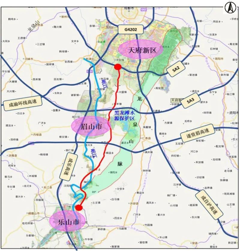 天眉乐高速是《四川省高速公路网布局规划(2022—2035年)