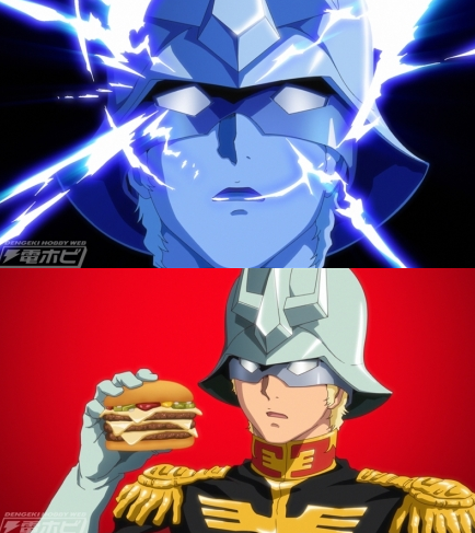 麦当劳联动夏亚套餐公开鸭子让我看看地球的汉堡性能如何