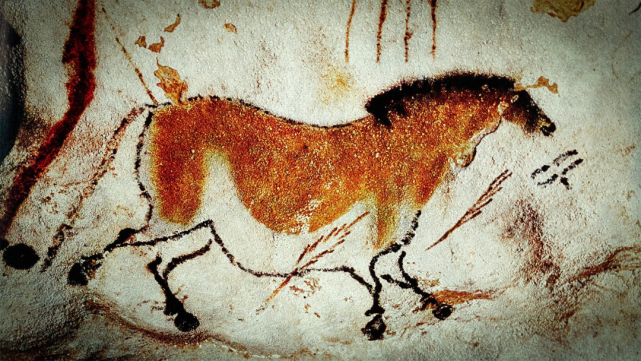 法国拉斯科(lascaux)洞窟壁画 《马》 约公元前15000～10000年这正