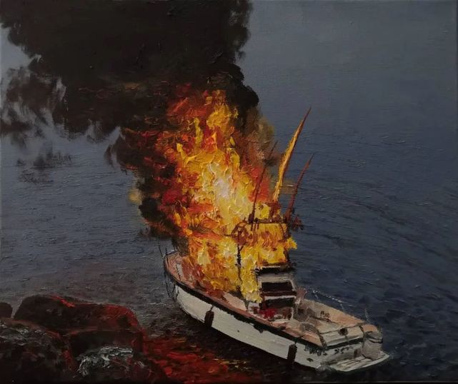 吹爆这位艺术家,他画出了火焰的灼热感,看得人脸颊发烫_腾讯新闻