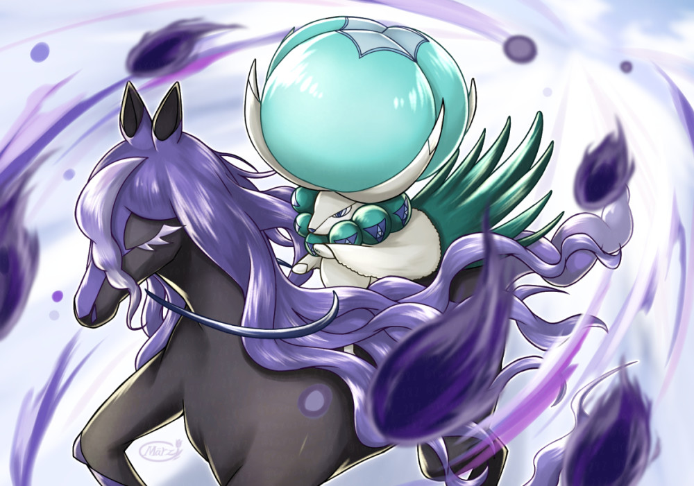 冰系的雪暴马和幽灵系的灵幽马都是蕾冠王的坐骑,它们可以和蕾冠王