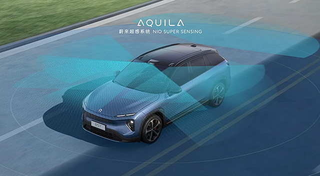 自动驾驶方面,蔚来es7配备了蔚来aquila蔚来超感系统共拥有33个高性能